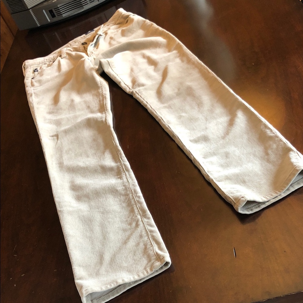 Adriano Goldschmied Women’s Casual Beige Straight-Leg Pants